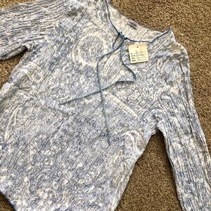 NEW Ave blu boho top boutique brand size 16